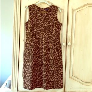 Land’s End cheetah print ponte dress